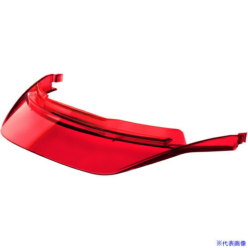 ■タジマ ヘルメット セフメット用ヒサシ クリアレッド HAVCR(6969824)[送料別途お見積り][法人限定][掲..