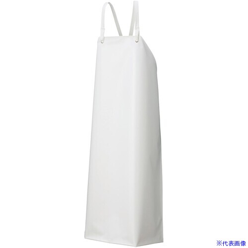 Aprons - ■船橋 ウレタンシームレスエプロン 胸 たすき掛け ホワイト LLサイズ AF5300ETWHLL(6970906)[送料別途お見積り][法人限定][掲外取寄]