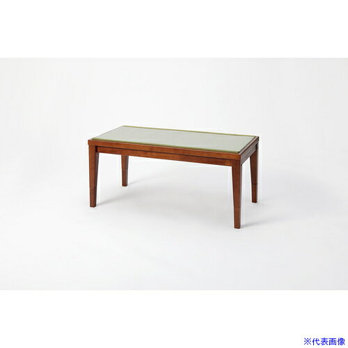 ■大島屋 畳天然木ベンチ ブラウン 樹脂製座面 W100×D50×H45cm 339692(6979544)[法人限定][外直送元]