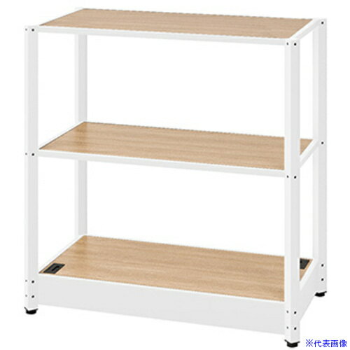 樂天商城 - ■NAIKI シェルフラック(基本型) メレム MU型/天板：サンドオーク 本体：サテンホワイト/W950×H973 MU0909KSWSO(6981443)[送料別途お見積り][法人限定][掲外取寄]