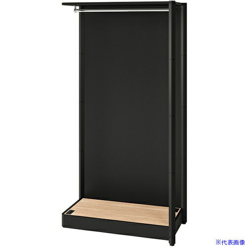 Western Furniture - ■NAIKI シェルフラック(ワードローブ メレム MU型/天板：サンドオーク 本体：サテンブラック/W925×H1813 MU0918RWSBSO(6981791)[送料別途お見積り][法人限定][掲外取寄]