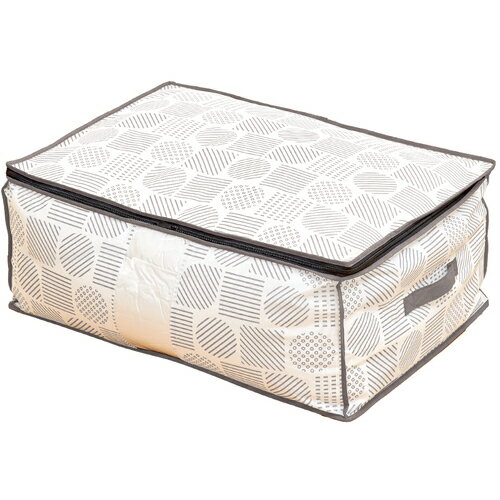 ■アイメディア 羽毛布団収納袋 北欧柄 1010256(6985137)[送料別途お見積り][法人限定][掲外取寄]