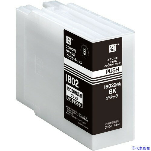 RICOH - ■ecorica IB02KB互換リサイクルカートリッジLサイズ ブラック ECIEIB02BB(6988519)[送料別途お見積り][法人限定][掲外取寄]