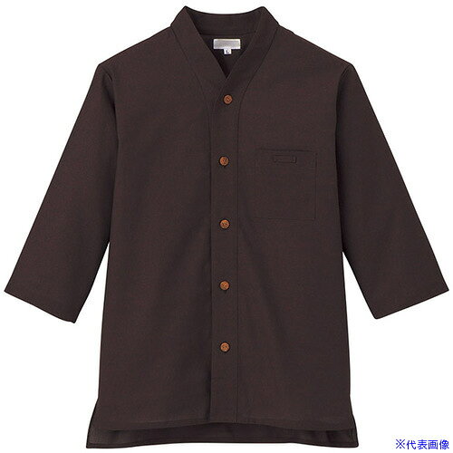 ■サンペックス シャツ 七分袖 男女兼用 ユニフォーム エンジ 4L JT12564L(6994090)[送料別途お見積り][法人限定][掲外取寄]