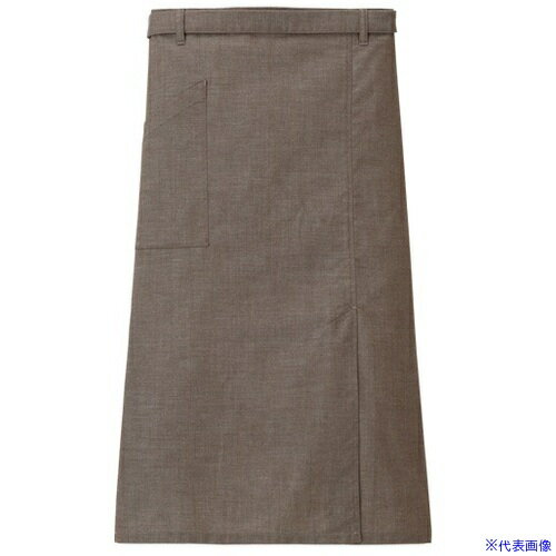 ■サンペックス 腰エプロン ロング丈 飲食店 カフェ 作業用 ブラウン F SAPU1302C3F(6997214)[送料別途..