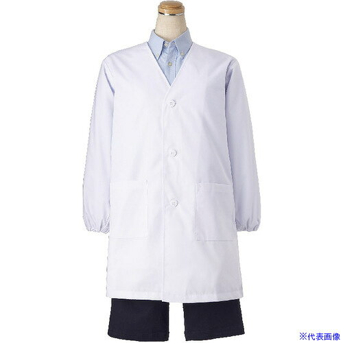 ■サンペックス 給食衣 子供用 シングル型 学校 白衣 キッズ ホワイト 2 FA28102(6998859)[送料別途お見..