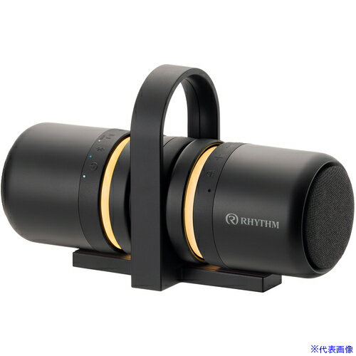 ■RHYTHM Bluetooth スピーカー ステレオ対応 IP67 防塵 防水 連続20時間再生 マグネット USB Type−C 充..