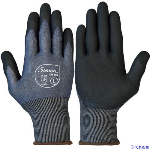 ■シモン 耐切創手袋 CR-185 L CR185L(7004316)×5[送料別途お見積り][法人限定][掲外取寄]