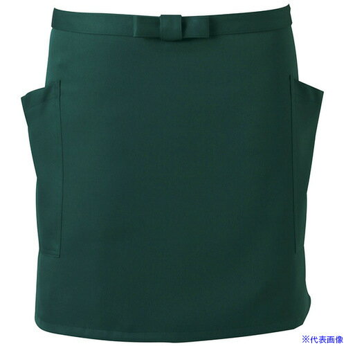 ■サンペックス 腰エプロン ショート丈 飲食店 カフェ 作業用 グリーン F CA1633F(7005129)[送料別途お..