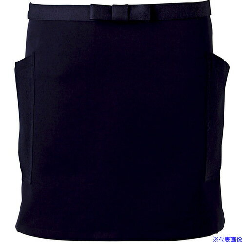■サンペックス 腰エプロン ショート丈 飲食店 カフェ 作業用 ネイビー F CA1632F(7005160)[送料別途お..