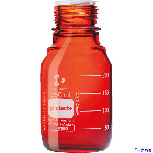 ■SIBATA プロテクトプラスコートねじ口びん 茶かっ色 びんのみ 250mL 10入 0175902...