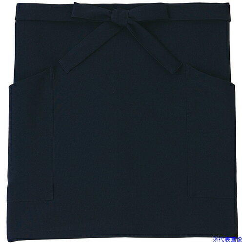 ■サンペックス 腰エプロン ショート丈 飲食店 カフェ 作業用 ブラック F GT4605B9F(7006696)[送料別途..