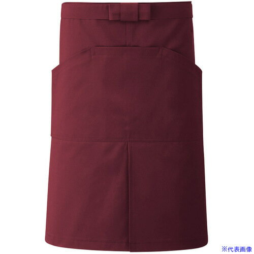 Aprons - ■サンペックス 腰エプロン 飲食店 カフェ 作業用 ボルドー F BA1536F(7006750)[送料別途お見積り][法人限定][掲外取寄]
