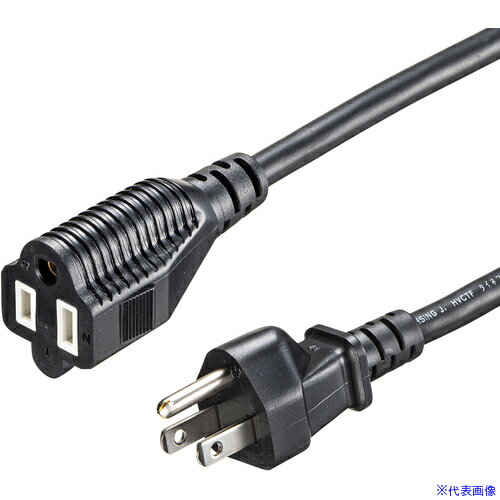 ■SANWA タップ 電源延長コード TAPEX3533BK(7010135)[送料別途お見積り][法人限定][掲外取寄]