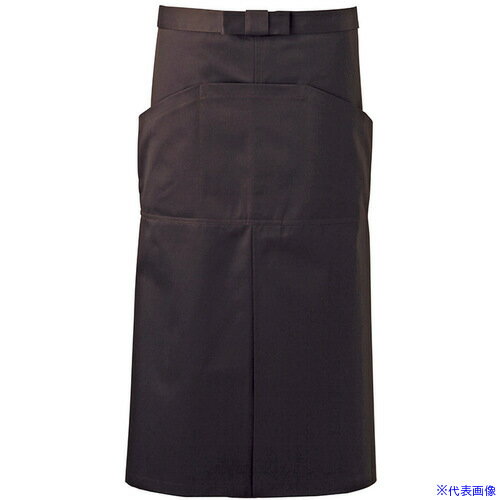 ■サンペックス 腰エプロン ロング丈 飲食店 カフェ 作業用 ブラウン M BA1532M(7011460)[送料別途お見..