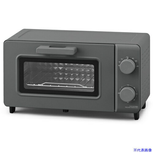 ■IRIS 108028 オーブントースター 2枚焼き ウォームグレー EOT201H(7012669)[法人限定][外直送元]