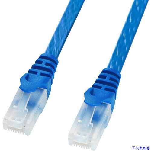 ��SANWA ���ƥ���6�ե�å�LAN�����֥�(�ĥ��ޤ��ɻߥ��ͥ����դ�)3m LAFL6TS03BL(7015134)[ˡ�͸���][��ľ����]