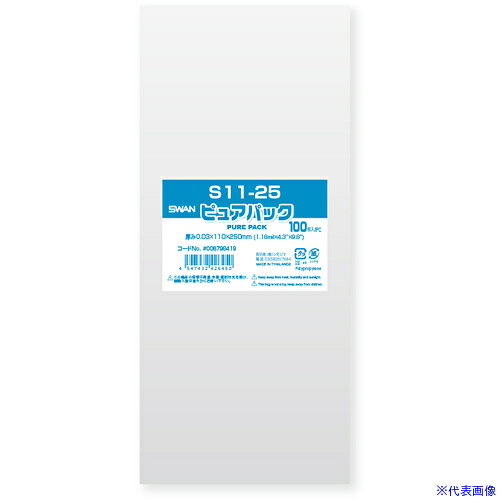 オレンジブック トラスコ中山　TRUSCOスワン OPP袋 ピュアパック S 11−25 〔品番:006798419〕[ 注番:7085890]特長●「ピュアパック」は海外製フィルムを使用したエコノミータイプのOPP袋です。●S(サイドシール)シリーズは封緘テープは付いておりません。仕様●色：透明●縦(mm)：250●横(mm)：110●厚さ(mm)：0.03●サイズ(mm)：厚0.03×幅110×高250仕様2●食品衛生法規格基準適合商品●入数：100枚材質/仕上●OPPセット内容/付属品注意原産国（名称）タイJANコード4547432426450本体質量144gオレンジブック トラスコ中山　TRUSCOスワン OPP袋 ピュアパック S 11−25 〔品番:006798419〕[注番:7085890][本体質量：144g]《包装時基本サイズ：260×130×10》〔包装時質量：144g〕分類》梱包用品》梱包結束用品》ポリ袋☆納期情報：メーカー取り寄品（弊社より発送）