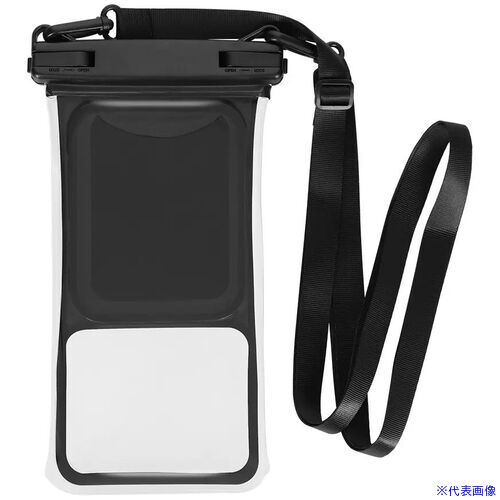 ■Owltech IPX8取得 スマートホン用防水ケース 水に浮く&やわらかフレーム OWLWPCSP25BK(7090360)[送料別途お見積り][…