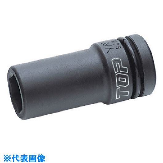 ■トップ工業(TOP) インパクト用ディープソケット 差込角12.7mm 対辺9mm PT409L(7229852)[送料別途見積り][法人・事業所限定][掲外取寄]