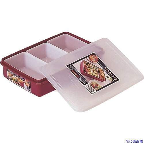 オレンジブック トラスコ中山　TRUSCOSANKO pla 食品保存容器 210012 花御膳 NO3 レッド 260×180×60 〔品番:210012〕[ 注番:7235482]特長●中容器付きで小分け保存が出来ます。仕様●外形寸法(mm)幅：レッド●外形寸法(mm)奥行：180●外形寸法(mm)高さ：60●容量(ml)：2170仕様2●中子入り保存容器材質/仕上●本体・中容器：ポリプロピレン●フタ：ポリエチレンセット内容/付属品注意原産国（名称）日本JANコード4973230210012本体質量343gオレンジブック トラスコ中山　TRUSCOSANKO pla 食品保存容器 210012 花御膳 NO3 レッド 260×180×60 〔品番:210012〕[注番:7235482][本体質量：343g]《包装時基本サイズ：180×260×60》〔包装時質量：343g〕分類》研究用品》厨房用品》容器☆納期情報：メーカー取り寄品（弊社より発送）