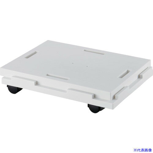 ■SANKO pla 平台車 350268 連結できるラクゴロ 22 ホワイト 236×312×70 350268(7235501)×24[送料別途お見積り][法人限定][掲外取寄]