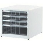 ■ナカバヤシ 書類ケース アバンテV2レタ-ケ-ス 浅3段×深1段 白 AL44W(7237014)[送料別途お見積り][法人..