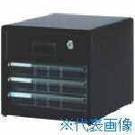 ■ナカバヤシ 書類ケース アバンテV2レタ−ケ−ス浅3段×鍵付1段 黒 ALR4D(7237197)