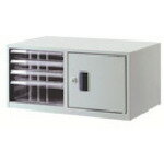 ■ナカバヤシ 書類ケース アバンテV2 A4 レタ-ケ-ス 4段 ニューグレー ALT44N(7237251)[送料別途お見積り][法人限定][掲外取寄]