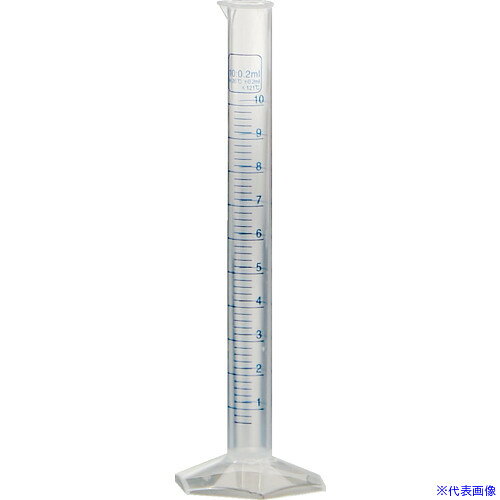 ■TRUSCO メスシリンダー 10ml 青目盛付 PP製 MS10A(7238296)