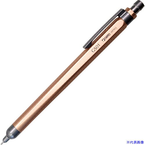 ■OHTO ボールペン ローラーゲル GS01 本体色ゴールド インク色黒 GS01G5GD(7306535)×5[送料別途お見積り][法人限定][掲外取寄]