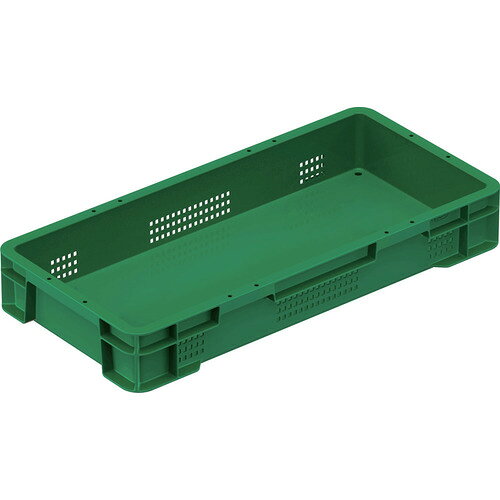 オレンジブック トラスコ中山　TRUSCOサンコー 101661 サンテナーB#8 グリーン 〔品番:10166100GR615〕[ 注番:7307777]特長●全面網目のコンテナーです。●耐荷重に優れ安定した段積みが可能です。●苺が傷付きにくく洗浄性に優れる内側面フラット形状としています。仕様●容量(L)：8.4●色：グリーン●外形寸法(mm)間口：539●外形寸法(mm)奥行：259●外形寸法(mm)高さ：80●有効内寸(mm)間口：505●有効内寸(mm)奥行：225●有効内寸(mm)高さ：68仕様2材質/仕上●ポリプロピレン（PP）セット内容/付属品注意原産国（名称）日本JANコード4983049020351本体質量565kgオレンジブック トラスコ中山　TRUSCOサンコー 101661 サンテナーB#8 グリーン 〔品番:10166100GR615〕[注番:7307777][本体質量：565kg]分類》物流・保管用品》コンテナ・パレット》メッシュコンテナ☆納期情報：オレンジブック掲載以外でメーカー直送品【法人限定＝会社名ご記入お願い致します。】