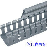 ■PANDUIT ヒンジタイプ配線ダクト(PVC製 鉛フリー) ライトグレー 6FT(フィート) 1本 H3X3LG6(7313101)[送料別途見積り][法人・事業所限定][掲外取寄]