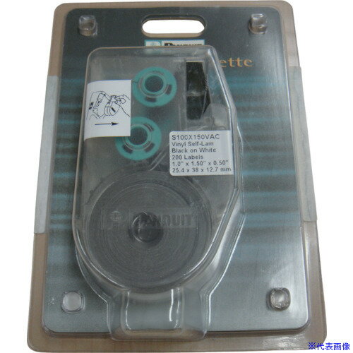 ��PANDUIT Ǯž�̥ϥ�ǥ��ץ���ѥ���ե�ߥ͡��ȥ�٥������12.7�߲�12.7 200���� S050X150VAC(7315325)��10[��������...