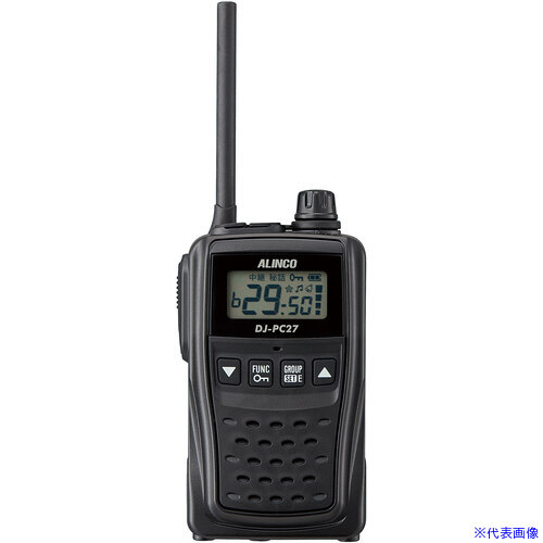 ■ALINCO 特定小電力トランシーバー ブラック DJPC27BA(7319996)[送料別途お見積り]...