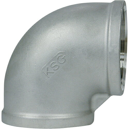 ■コノエ ねじ込み管継手 90°エルボ SUS304 100A KL304100A(7321610)[送料別途お見積り][法人限定][掲外取寄]
