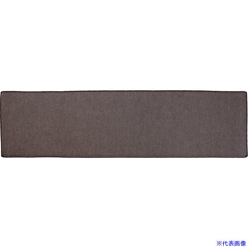 ■サンベルム パリーパリー キッチンマット 47×180cm ブラウン K74110(7343325)[送料別途お見積り][法人限定][掲外取寄] first34-25605056 ファーストFACTORY パッケージ画像