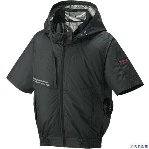 オレンジブック トラスコ中山　TRUSCO空調風神服 The tough グラフェン半袖ブルゾン ブラック M 〔品番:24451120〕[ 注番:7353226]特長●高遮熱新素材グラフェンをプリントすること灼熱をブロックします。●こだわり抜いた立ち襟・高襟シルエットで360°風が吹く抜けます。●見た目と実用性を兼ね備えた1着です。仕様●色：ブラック●サイズ：M●袖丈タイプ：半袖●胸囲(cm)：112●肩幅(cm)：44●着丈(cm)：64●裾幅(cm)：77仕様2●両脇逆玉ポケット●右胸隠しファスナーポケット●立体風気路●バッテリーケーブルコードホール●サイドファン●保冷剤ポケット●裏グラフェン●左袖ペン差し材質/仕上●ポリエステル100%セット内容/付属品注意●ファン、バッテリーは別売です。●摩擦や洗濯に弱く、チタンの脱落の恐れがあります。●漂白剤(塩素系、酸素系)は絶対に使用しないでください。原産国（名称）中国JANコード本体質量200gオレンジブック トラスコ中山　TRUSCO空調風神服 The tough グラフェン半袖ブルゾン ブラック M 〔品番:24451120〕[注番:7353226][本体質量：200g]分類》環境改善用品》暑さ対策用品》冷感着☆納期情報：メーカー取り寄品（弊社より発送）