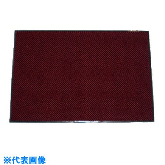 ■コンドル 屋内用ホコリ落し用マット ロンステップマットハイデラックス#12 900mm×1200mm 赤 F10812(R)(7364687)[送料別途お見積り][法人限定][掲外取寄]