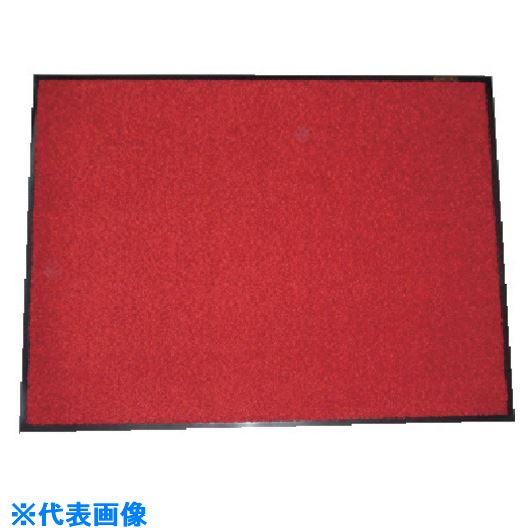 ■コンドル 屋内用ホコリ落し用マット ロンステップマット#18 900mm×1800mm R5R 赤 F118(R)(7365641)[送料別途お見積り][法人限定][掲外取寄]