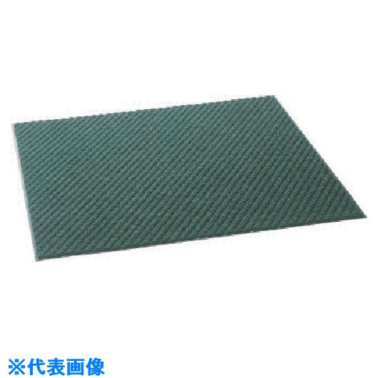 ■コンドル 屋内用細かい泥落し用マット ロンハードマットNP−100 #18 900mm×1800mm 緑 F12818(GN)(7367104)[送料別途お見積り][法人限定..