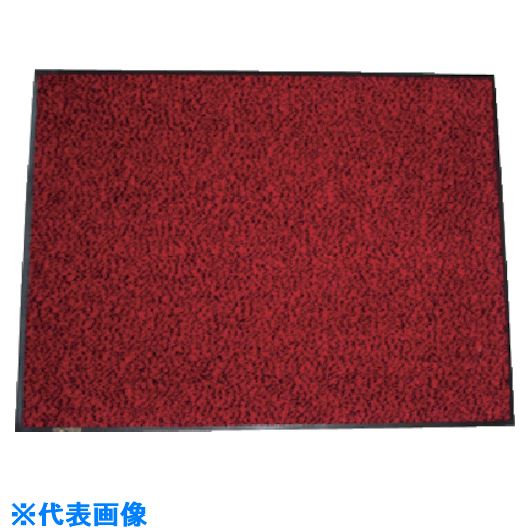 ■コンドル 屋内用ホコリ落し用マット ロンステップマット#3 450mm×750mm RBK 赤黒 F13(RBK)(7367881)[送料別途お見積り][法人限定][掲外取寄]