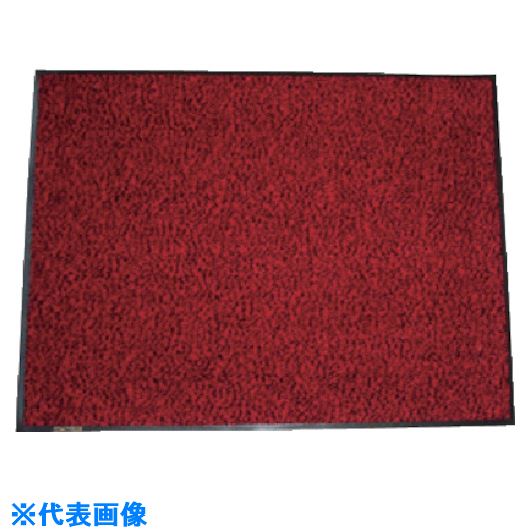 ■コンドル 屋内用ホコリ落し用マット ロンステップマット#6 600mm×900mm RBK 赤黒 F16(RBK)(7368712)[送料別途見積り][法人・事業所限定][掲外取寄]