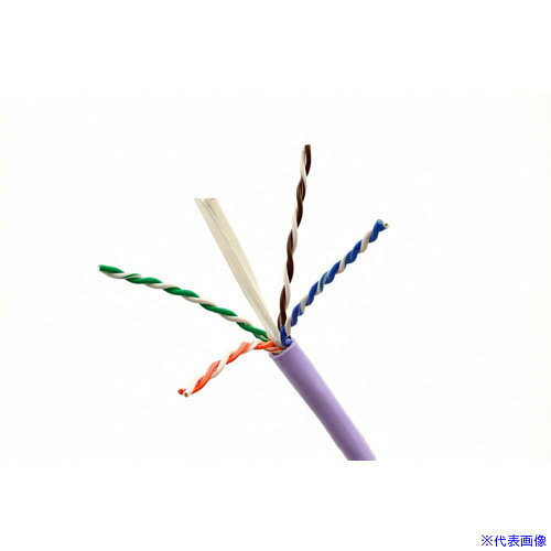 オレンジブック トラスコ中山　TRUSCOPANDUIT Cat6 ER(Extended Reach)ケーブル 紫 305m 〔品番:PUR6C2204VLCE〕[ 注番:7421712]特長●標準的なチャネル長100mを超えて1Gbpsおよび100Mbpsで、最大150mの伝送に対応します。●22AWGの導体採用で、高出力PoE（最大90W）に対応します。●24AWGよりもケーブル損失を40％改善します。仕様●全長(m)：305●色：紫●カテゴリ種類：Cat6●ケーブル径(mm)：7.3●使用温度範囲(℃)：-20〜75●導体：24AWG●単線/より線：単線仕様2材質/仕上●ケーブル外被覆：PVCセット内容/付属品注意原産国（名称）中国JANコード本体質量18kgオレンジブック トラスコ中山　TRUSCOPANDUIT Cat6 ER(Extended Reach)ケーブル 紫 305m 〔品番:PUR6C2204VLCE〕[注番:7421712][本体質量：18kg]分類》電子機器》電設配線部品》LANケーブル☆納期情報：オレンジブック掲載以外でメーカー直送品【法人限定＝会社名ご記入お願い致します。】