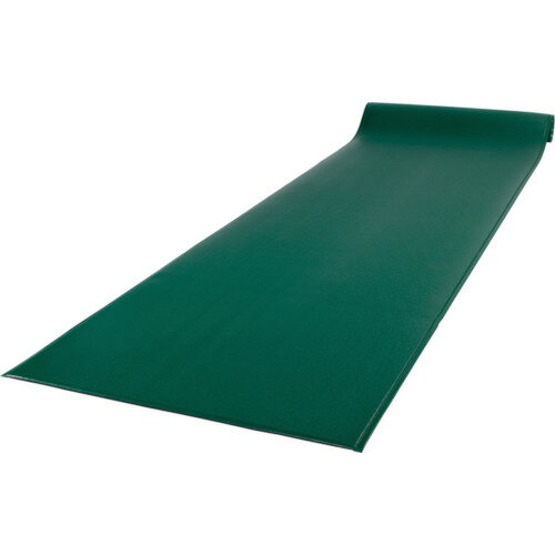 ■テラモト 疲労軽減マット テラクッション極厚 グリーン 1200×5000mm MR0690501(7520859)[法人限定][直送元]