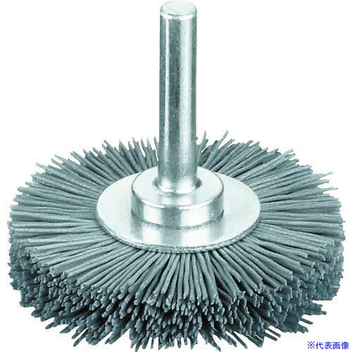■LESSMANN 軸付ホイルブラシ 砥粒入ナイロン線 1.1 #120 φ50 415842(7521367)