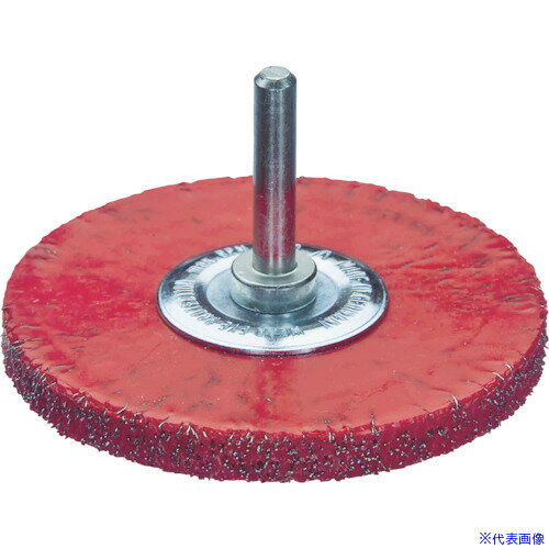 ■LESSMANN セーフティ軸付ホイルブラシ 鋼線 0.3 φ76 417160(7521405)