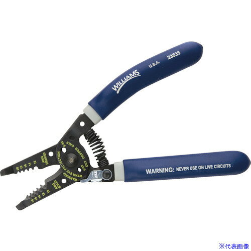 オレンジブック トラスコ中山　TRUSCOWILLIAMS スーパーストリッパー 10‐18 〔品番:JHW23533〕[ 注番:7551886]特長●10〜18AWGのワイヤーに対応します。●エアクッション入り二層グリップは快適で、疲労を軽減します。用途●技術者向けに。●メンテナンス業者。仕様●全長(mm)：185仕様2●ノーズ部：鋸歯状プライヤー●ボルトカットサイズ：6-32、8-32材質/仕上●特殊工具鋼セット内容/付属品注意原産国（名称）アメリカJANコード4547230099665本体質量140gオレンジブック トラスコ中山　TRUSCOWILLIAMS スーパーストリッパー 10‐18 〔品番:JHW23533〕[注番:7551886][本体質量：140g]分類》手作業工具》電設工具》ワイヤストリッパー☆納期情報：メーカー取り寄品（弊社より発送）