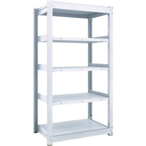 ■TRUSCO TUG型中量ボルトレス棚 450kg 単体型 1855×476×H1800 5段 TUG45066S5(7558520)[法人限定][直送..