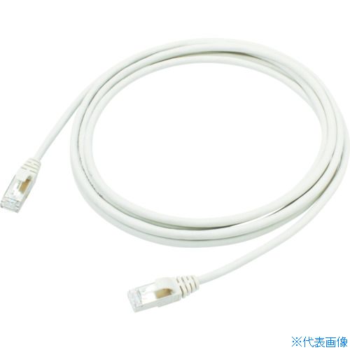 ■3M シールドイーサネットケーブル Cat5e対応 FTPタイプ 2m VOL5EFLBL2GYIC(7568487)